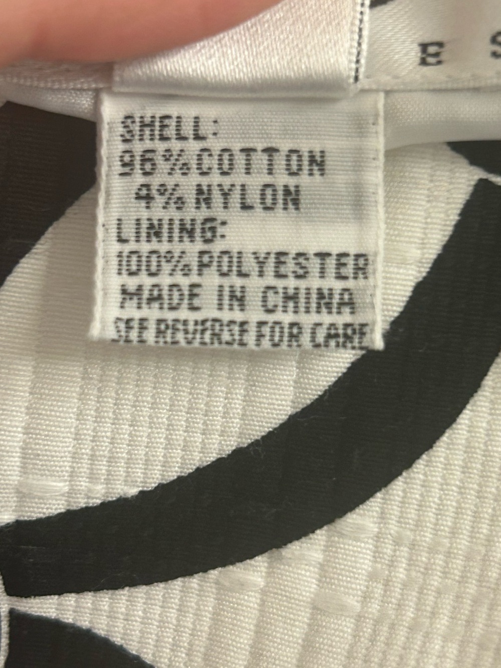 Vintage 1990s Talbots Petites NWT Black White Bow Ribbon Print Skirt 10P - Picture 4 of 6
